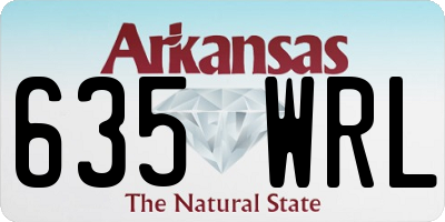 AR license plate 635WRL