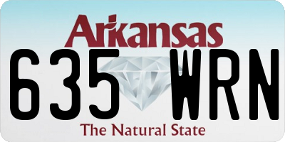 AR license plate 635WRN