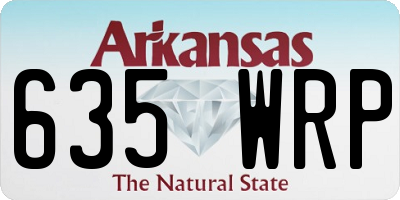 AR license plate 635WRP