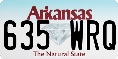 AR license plate 635WRQ