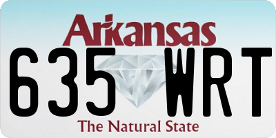 AR license plate 635WRT