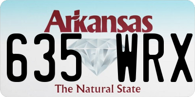 AR license plate 635WRX