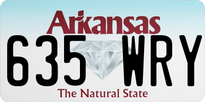 AR license plate 635WRY