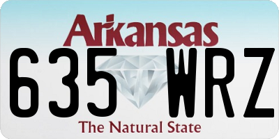 AR license plate 635WRZ