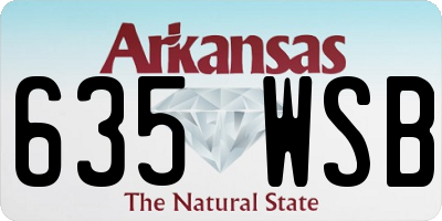 AR license plate 635WSB