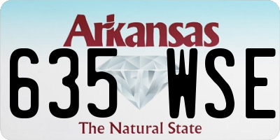 AR license plate 635WSE