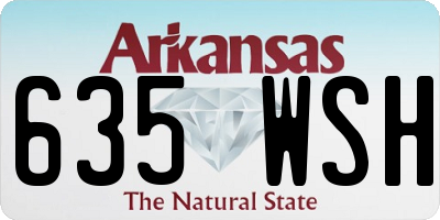 AR license plate 635WSH
