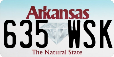 AR license plate 635WSK