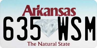 AR license plate 635WSM