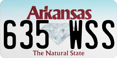 AR license plate 635WSS