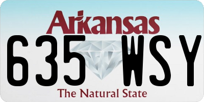 AR license plate 635WSY