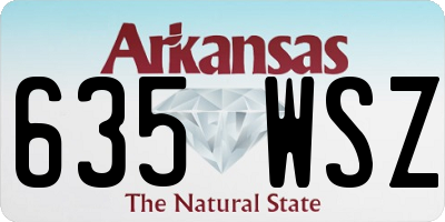 AR license plate 635WSZ