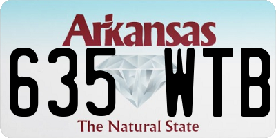 AR license plate 635WTB