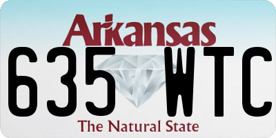 AR license plate 635WTC