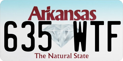 AR license plate 635WTF
