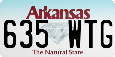 AR license plate 635WTG