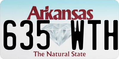 AR license plate 635WTH