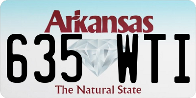 AR license plate 635WTI