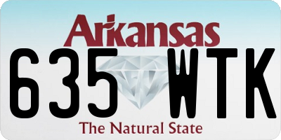 AR license plate 635WTK