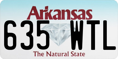 AR license plate 635WTL