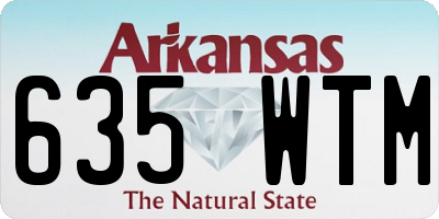 AR license plate 635WTM