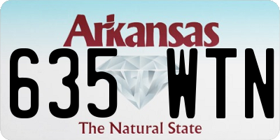 AR license plate 635WTN