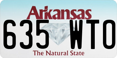 AR license plate 635WTO