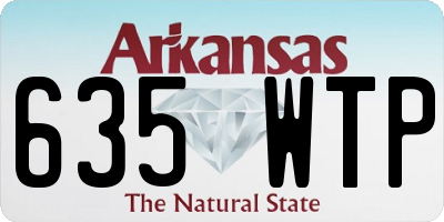 AR license plate 635WTP