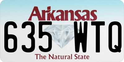 AR license plate 635WTQ