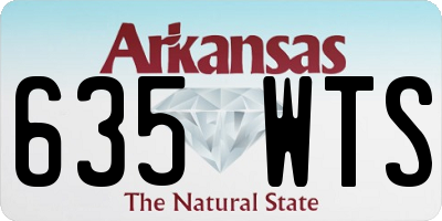 AR license plate 635WTS