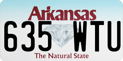 AR license plate 635WTU
