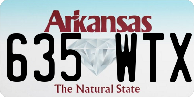 AR license plate 635WTX