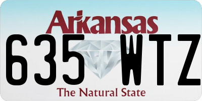 AR license plate 635WTZ