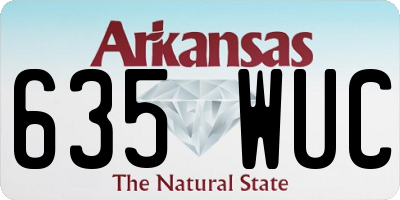 AR license plate 635WUC