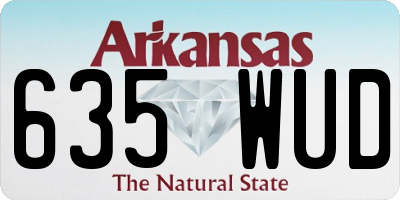 AR license plate 635WUD