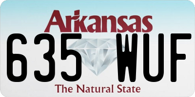 AR license plate 635WUF