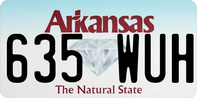 AR license plate 635WUH