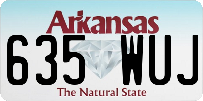 AR license plate 635WUJ
