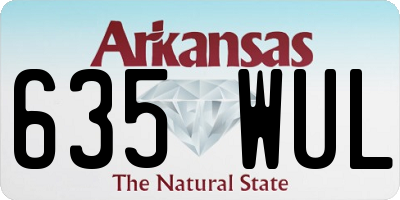 AR license plate 635WUL