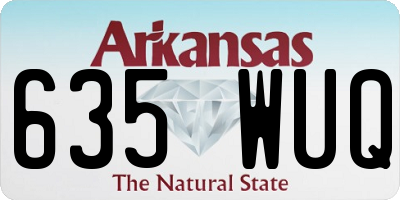 AR license plate 635WUQ