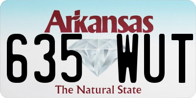 AR license plate 635WUT