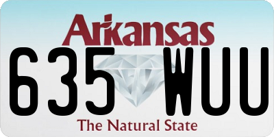 AR license plate 635WUU