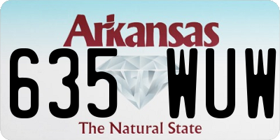 AR license plate 635WUW