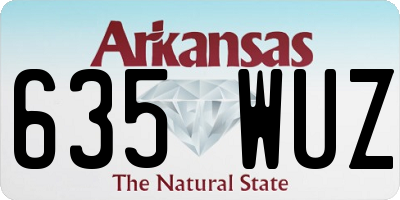 AR license plate 635WUZ