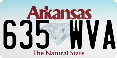 AR license plate 635WVA