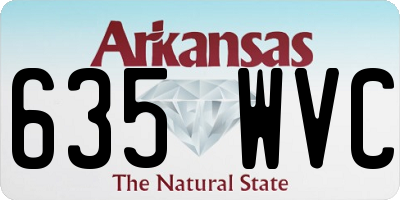 AR license plate 635WVC