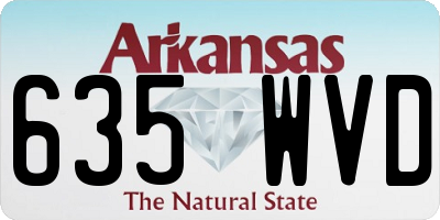 AR license plate 635WVD