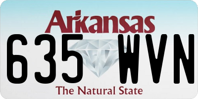 AR license plate 635WVN