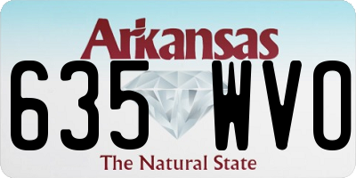 AR license plate 635WVO