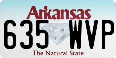 AR license plate 635WVP